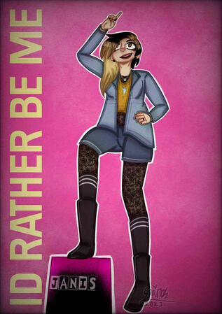 fanart for i'd rather be me from mean girls the musical