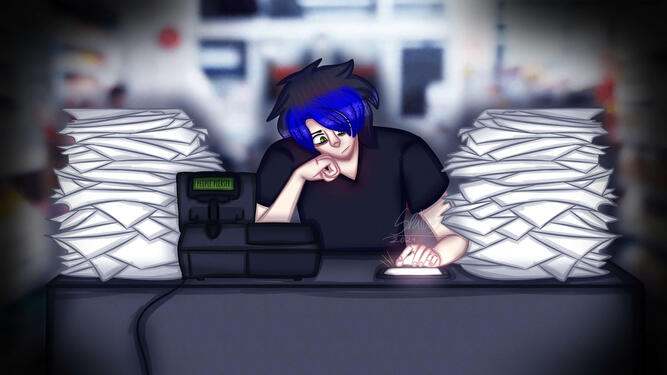 commission for nate for a lyric video