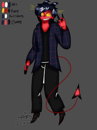 my oc as an imp from the hellverse